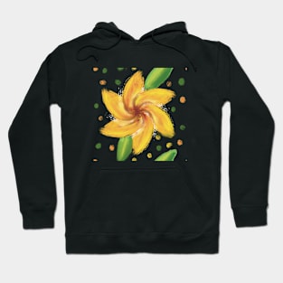 Oil painting flower pattern Hoodie